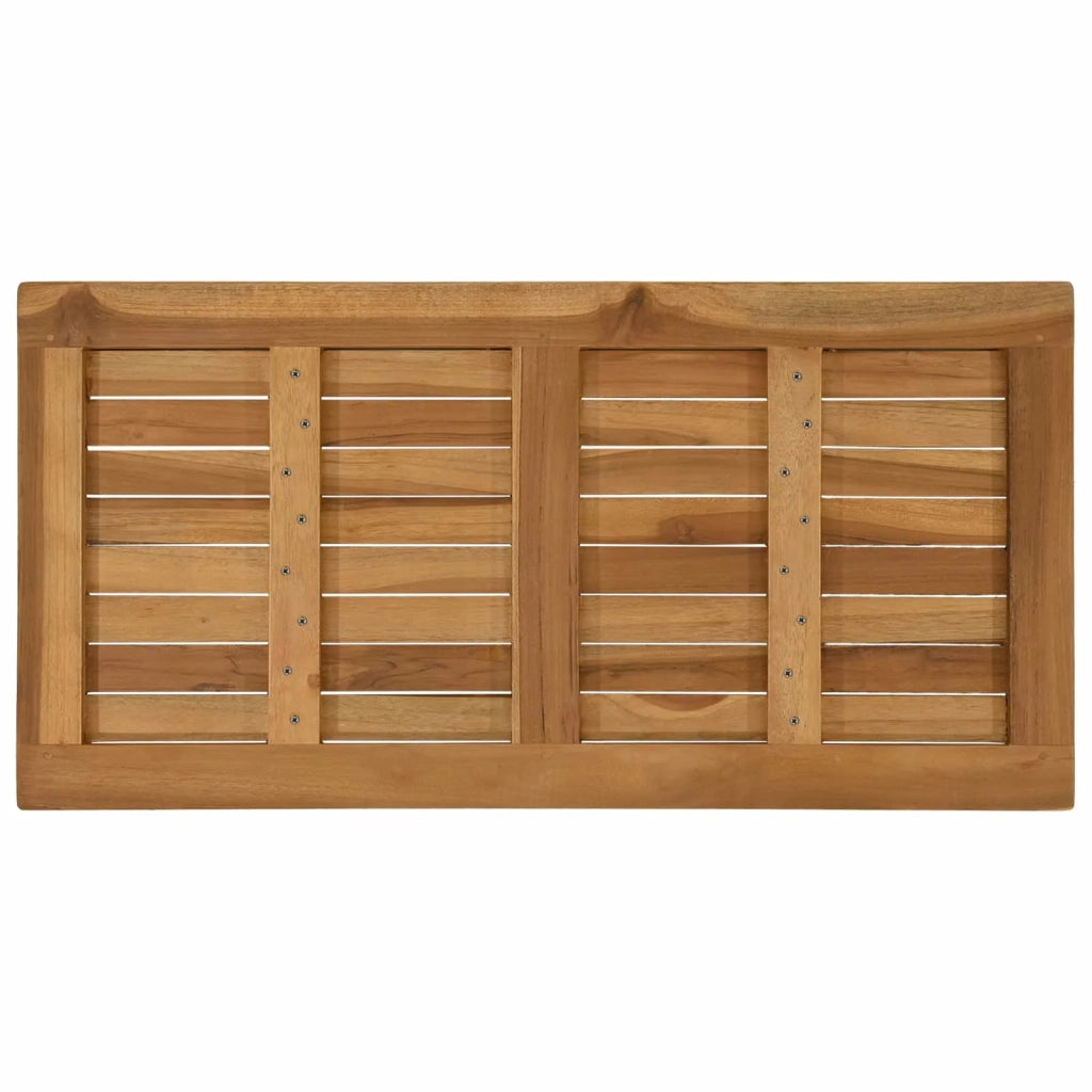 Piano del tavolo Rettangolare Legno di teak solido Naturale 42033165