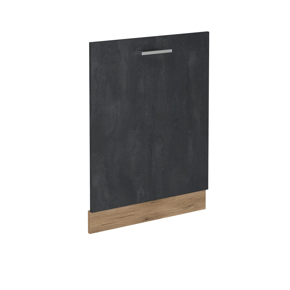 Pannello frontale della lavastoviglie R-Line Calce nera/Rovere dorato 60 cm senza piano di lavoro Vicco