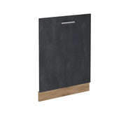 Pannello frontale della lavastoviglie R-Line Calce nera/Rovere dorato 60 cm senza piano di lavoro Vicco