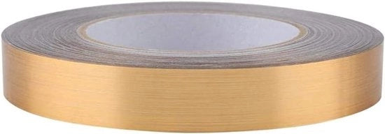 Tegel Sticker per Bagno Decorativo, Impermeabile e Autoadesivo - 2 Pacchi, Oro, 1.0 cm * 50 m
