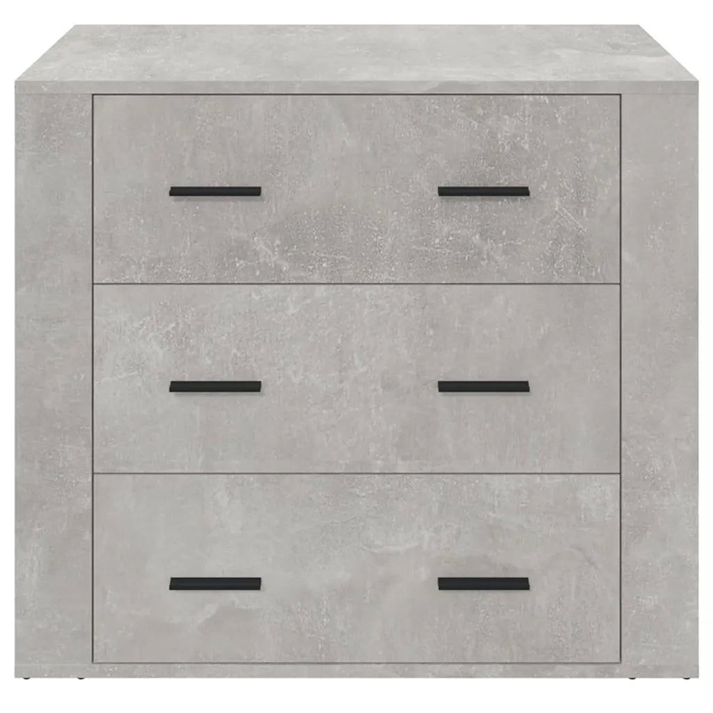 Credenza-Buffet-Armadio da cucina Grigio Cemento 80x33x70 cm in Legno Multistrato 106121