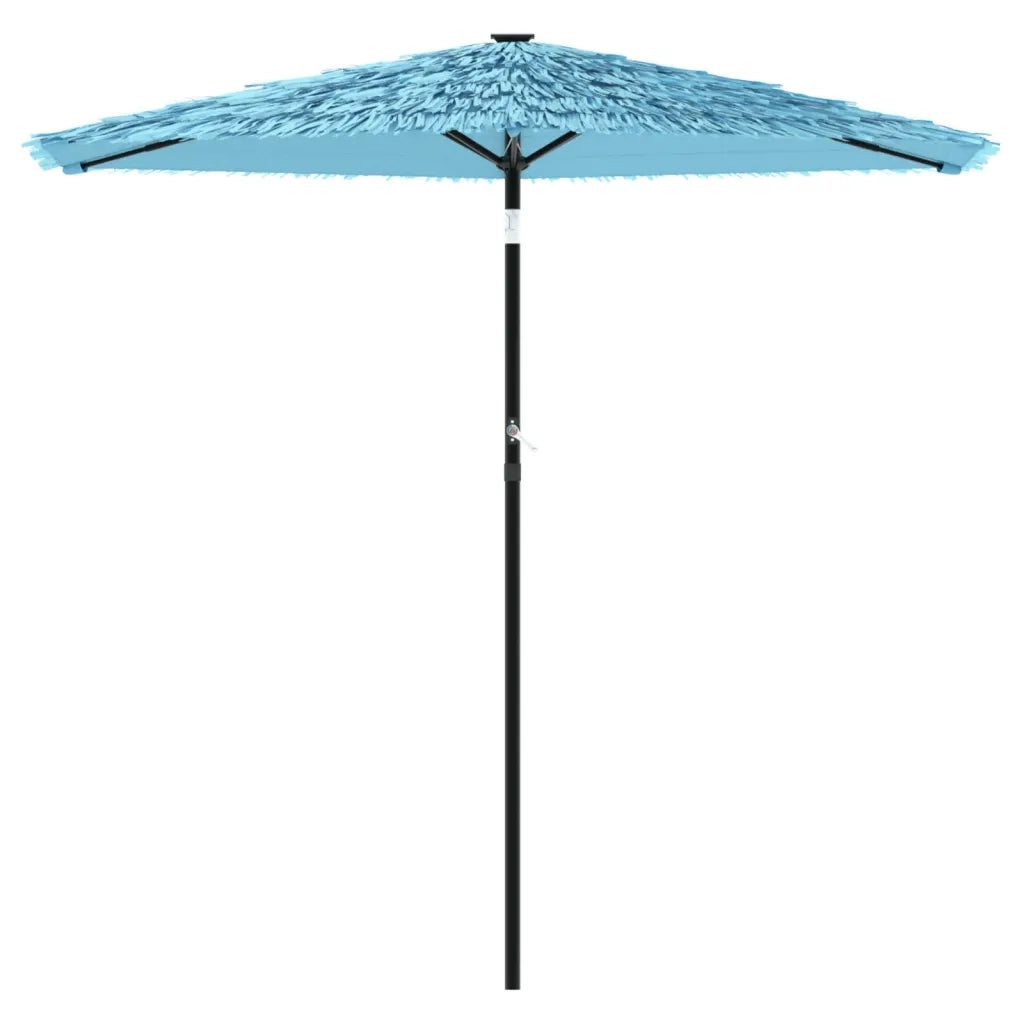 Ombrellone Giardino-Ombrello da Balcone con Palo in Acciaio Blu 223x223x213 cm