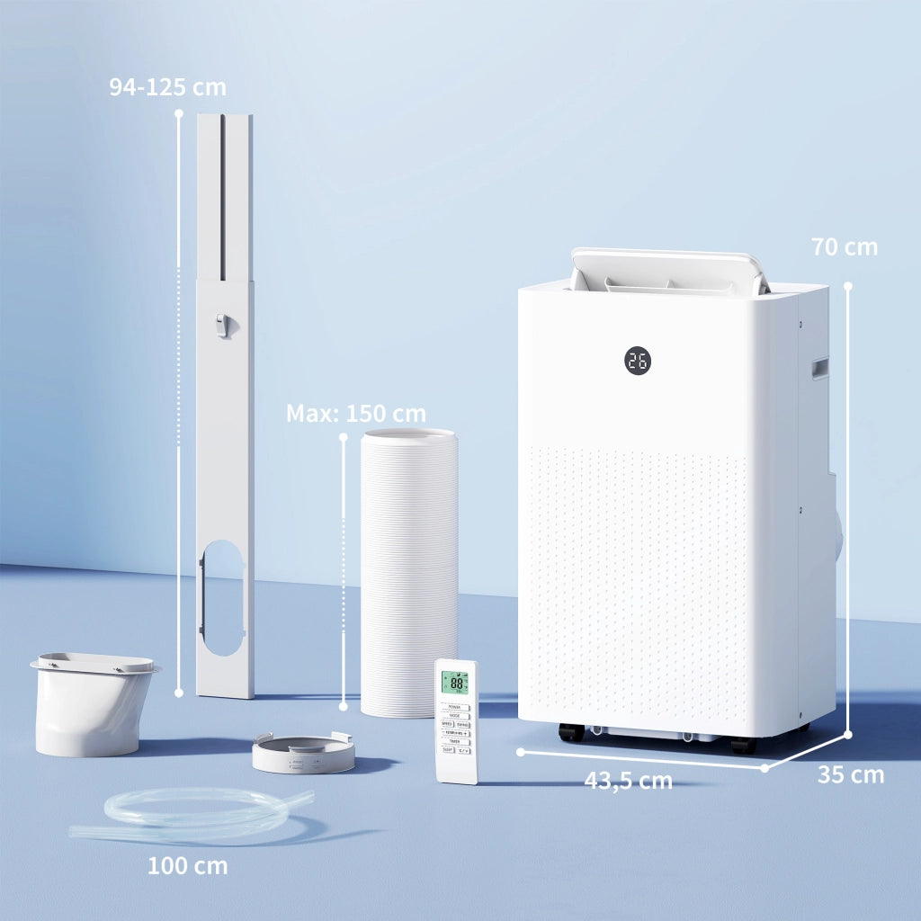 Condizionatore portatile 12000 BTU ¨C zephmum ¨C 4-in-1 WiFi controllo vocale