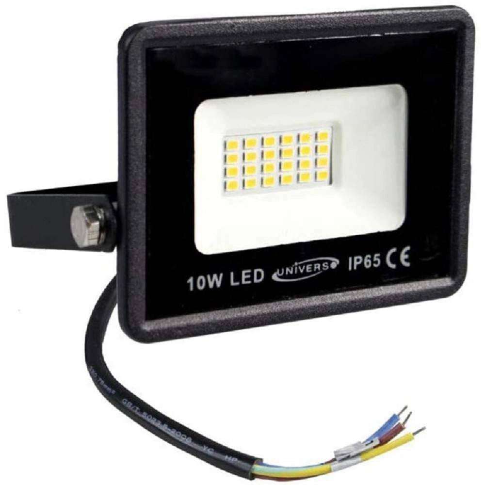 Trade Shop - Faro Led Ultra Slim Proiettore Luce 4000k 6500k 3000k Scocca Nera 10watt F10w-n1 -