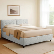 Exeter, Letto Singolo Sfoderabile Made in Italy, Grigio Chiaro