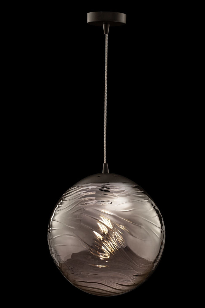 Lampada pendente Pendant in Metallo Dunas Opaco Nero