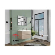 R BASE COMPLETA X MOBILE BAGNO NEW SPLASH CM.80 ROVERE GRIGIO- 1,0 pz