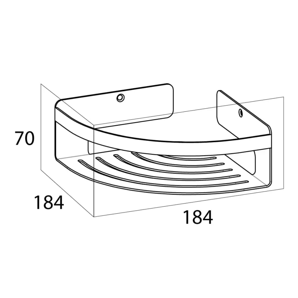 Tiger Mensola da Bagno Angolare Caddy Argentata 1400430946 418303