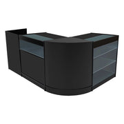 Set Banconi Nero Polaris LED K900 B900 CM60 TB60 con Serratura e Vetrina