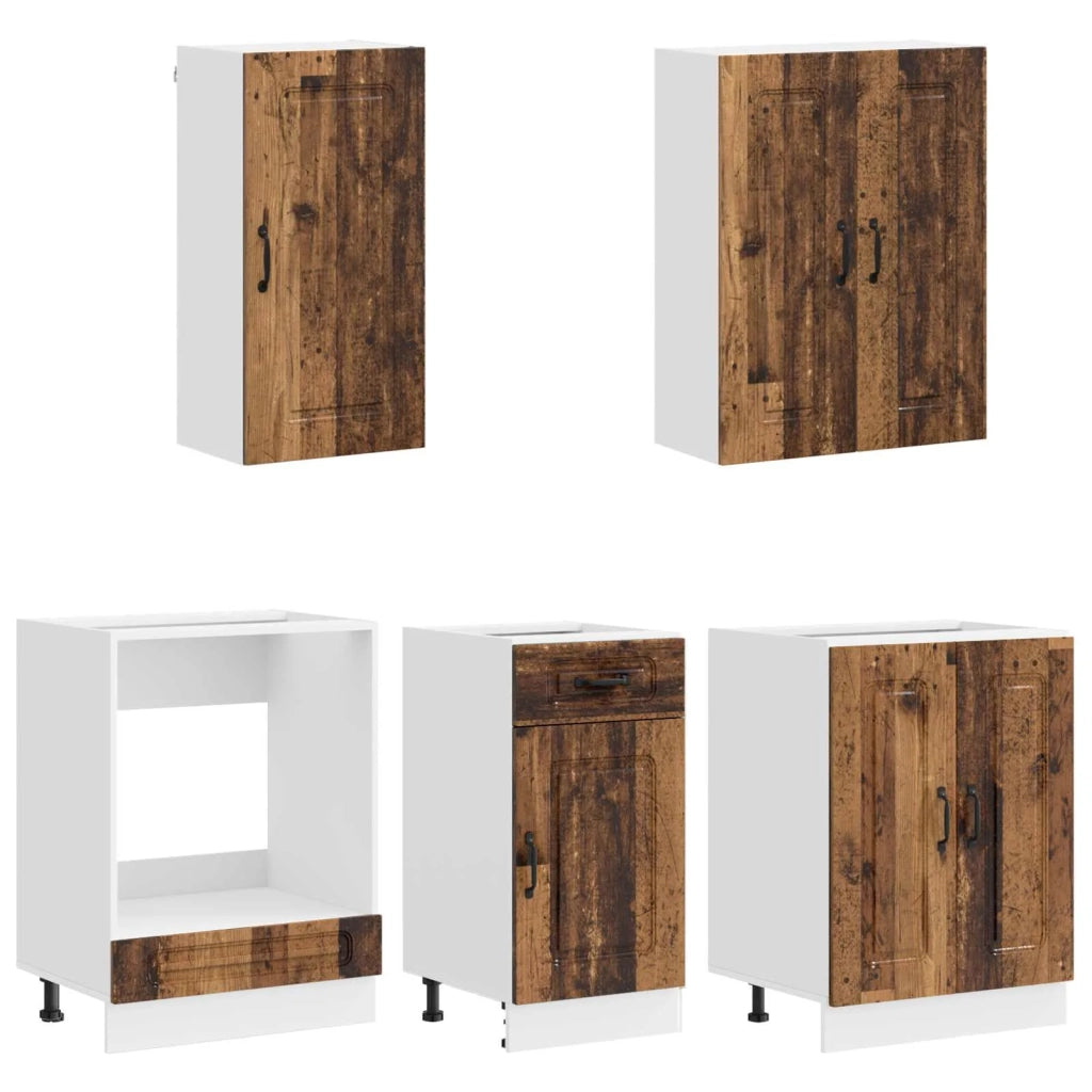 Unità Cucina KALMAR 5 pcs Legno antico Legno ingegnerizzato 3438243