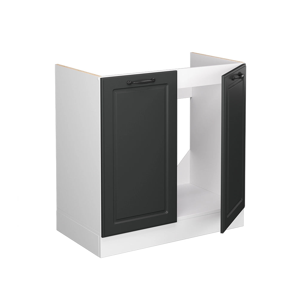 Vicco Mobile lavello cucina Antracite casa di campagna 80 cm , PL Rovere
