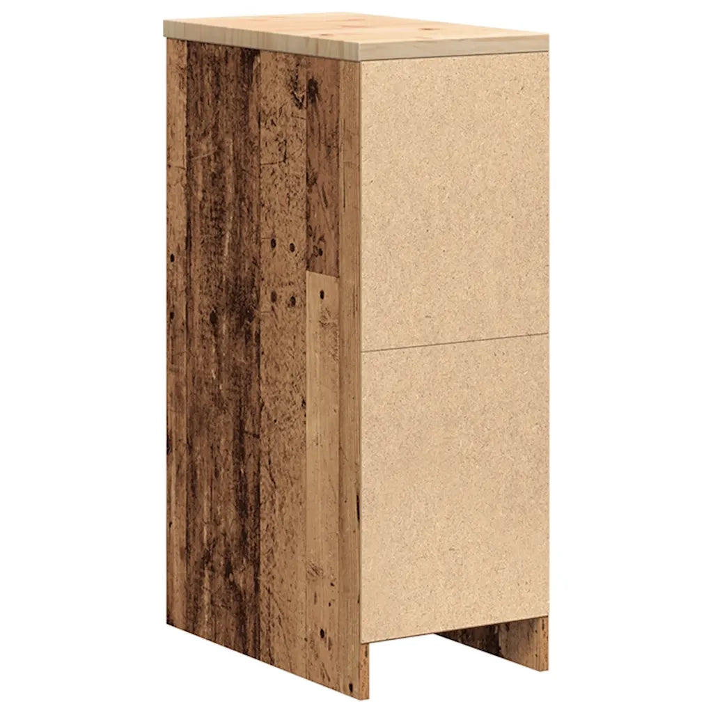 Armadietto per Garage in Legno Vecchio 30x51x85 cm CFW5502117