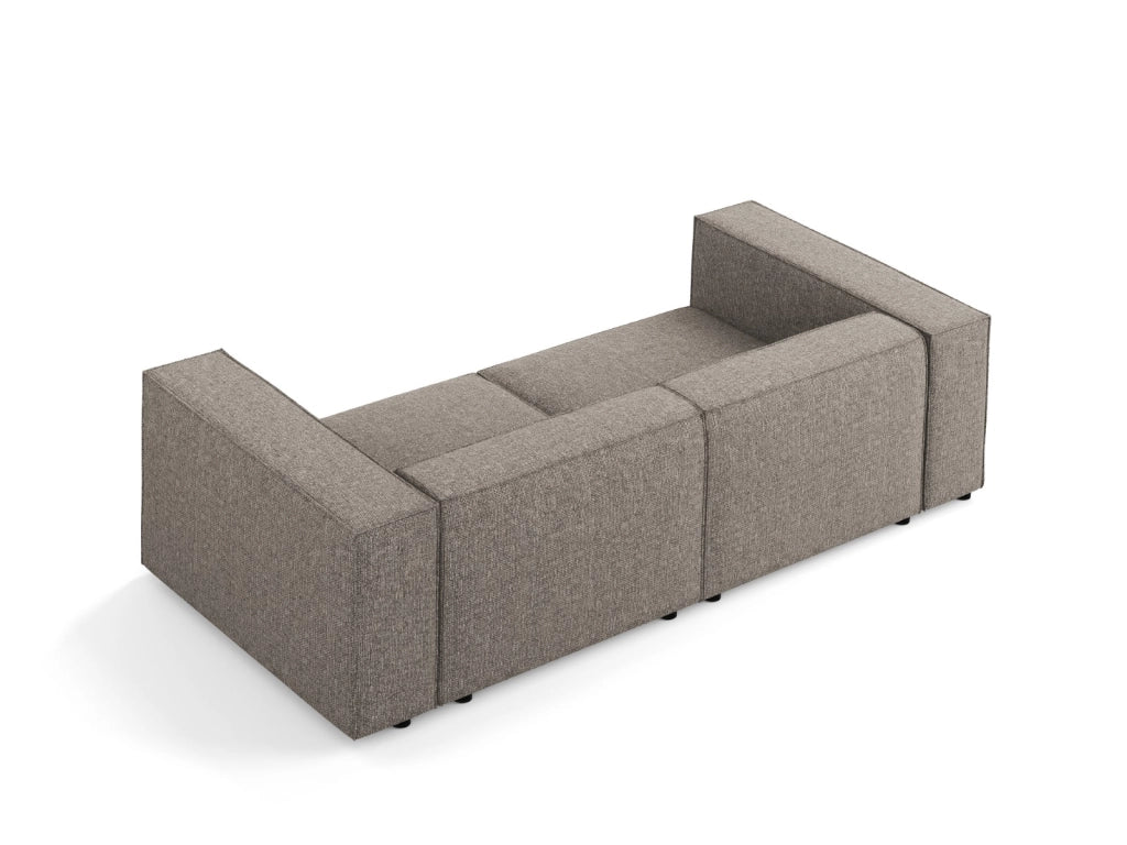Cosmopolitan Design - Divano "Arendal" 3 posti in ciniglia grigio 