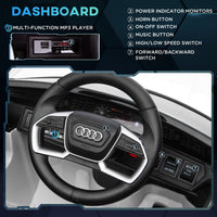 Macchina Elettrica per Bambini 12V con Licenza Audi E-Tron Sportback Bianco