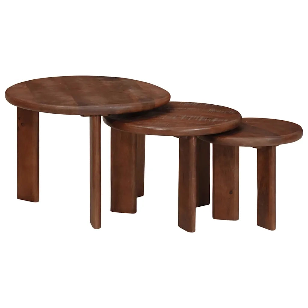Tavoli da Caffè Nido 3 pcs Legno di mango massello 4104659
