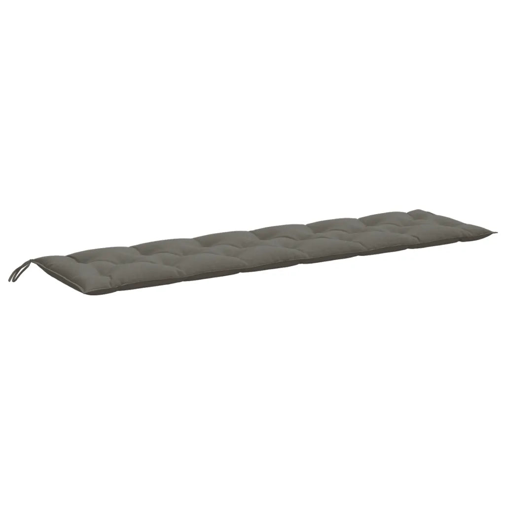 Cuscini Panca Giardino 2 pz-Set di 2 Cuscini per panchina da esterno Grigio Scuro M¨¦lange 200x50x7 cm