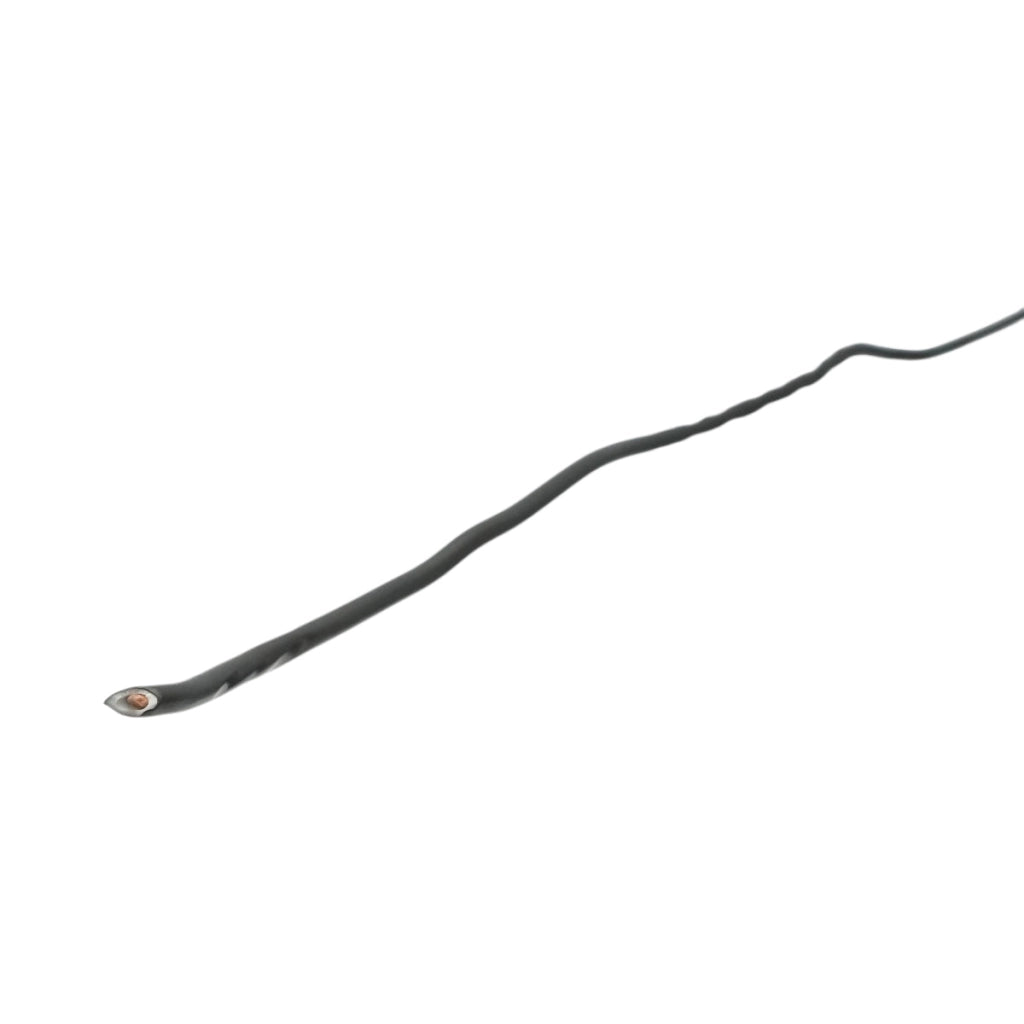 Cavo elettrico in rame 1,5mm nero FY H07V-U, isolamento in PVC 450/750V 100m/rotolo