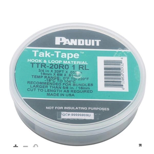 Fascetta nera velcro  mm. 19 - TTR-20R0