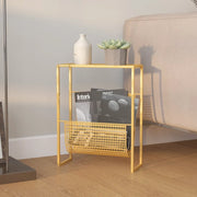 Portariviste Oro 35x15x45 cm in Acciaio 331669