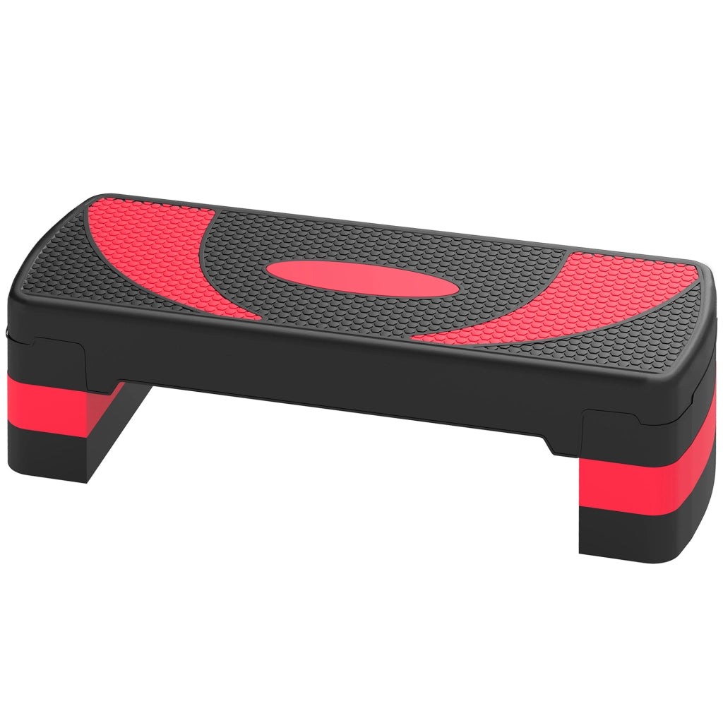 Stepper fitness regolabile ¨C zephmum ¨C 80x31x20 cm nero rosso
