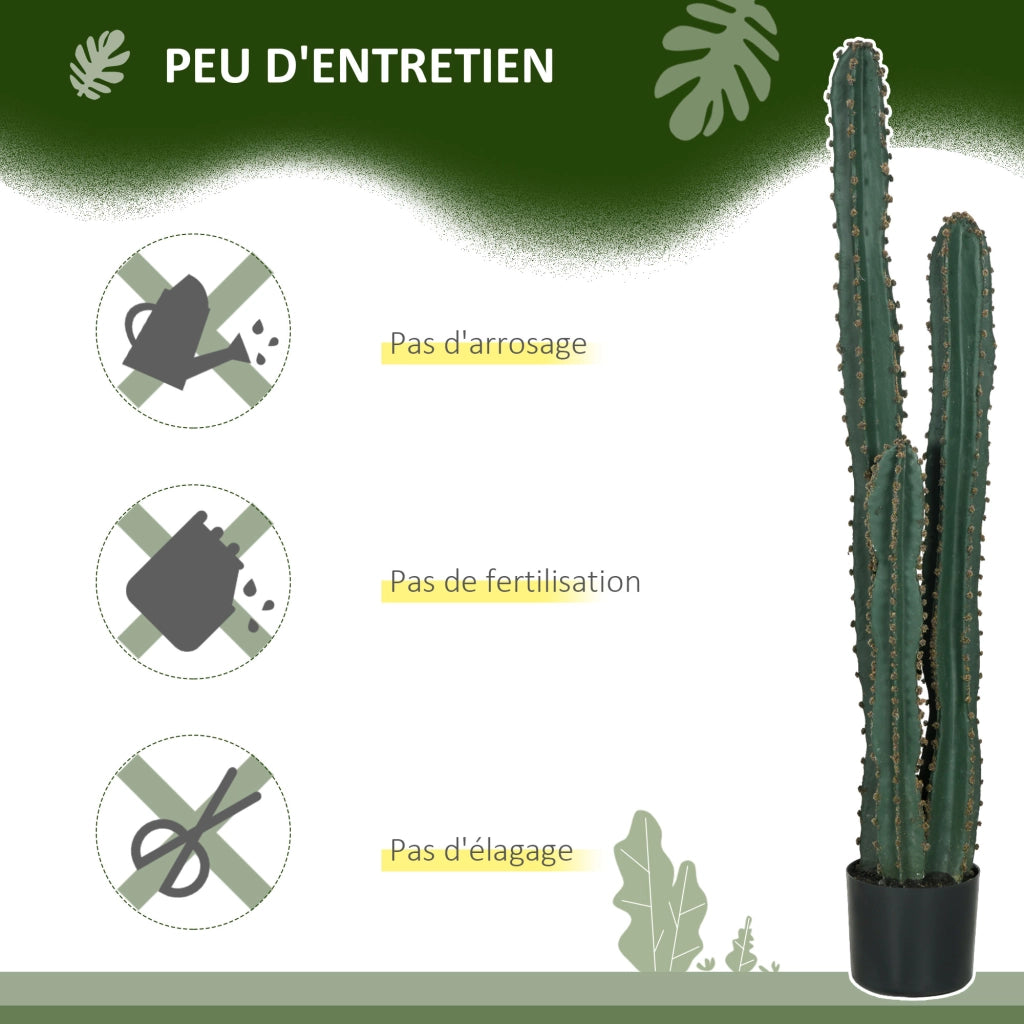 Pianta artificiale cactus grande realismo ¨C zephmum ¨C verde ?18x120 cm