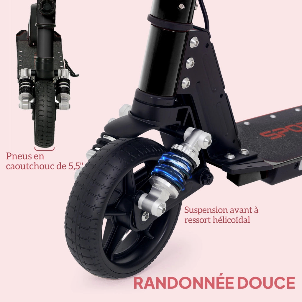 Monopattino elettrico pieghevole per bambini ¨C Minimal ¨C Nero, alluminio, 6-14 anni, 14 km/h