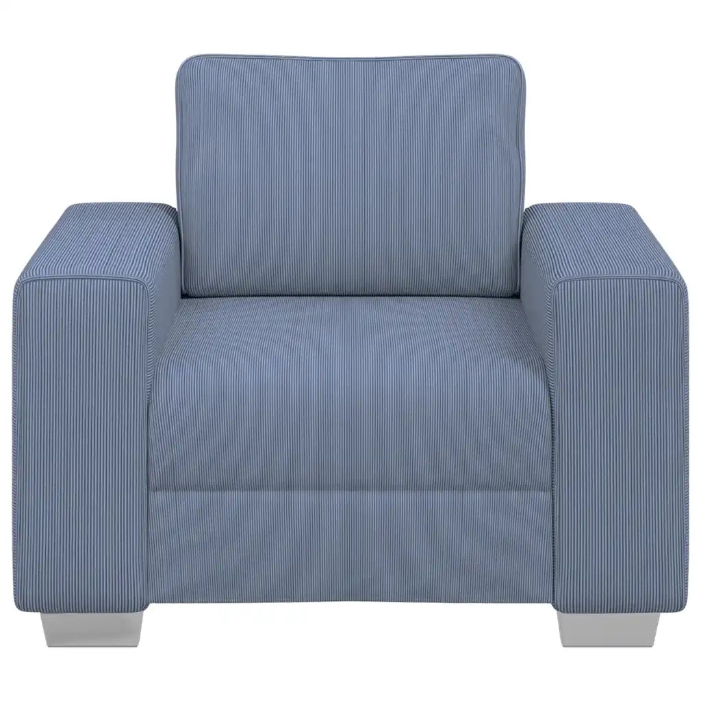 Divano Sedia Blu 60 cm Tessuto di velluto a coste