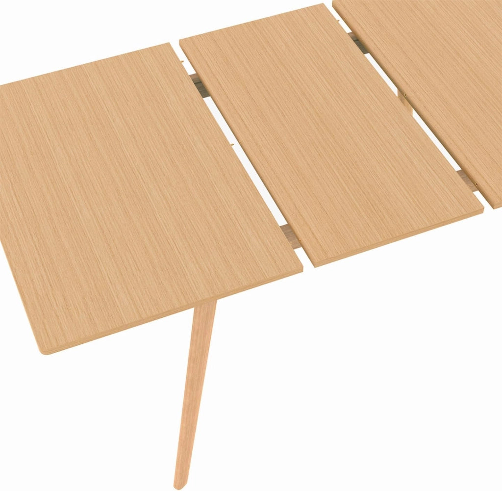 Tavolo da pranzo rettangolare allungabile NOOR 4-8 persone effetto legno 110-150 cm