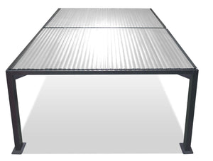 Pergola da Giardino 3x3m in Alluminio Antracite