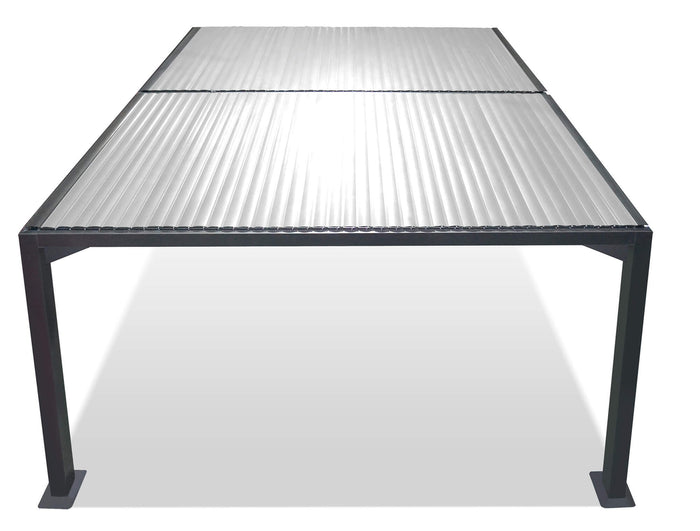 Pergola da Giardino 3x3m in Alluminio Antracite