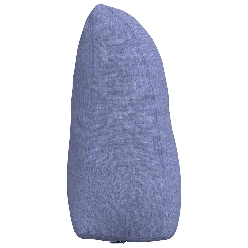 Cuscino per Schiena Blu jeans 60 x 24 x 50 cm Tessuto 42014397