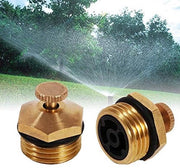 Set di Aspersori Regolabili per Giardino - Aspersore con Regolatore di Pressione - Aspersore per Erba - Set di 5 Aspersori - Materiale di Alta Qualità in Ottone - Aspersore con Bocchetta per Acqua