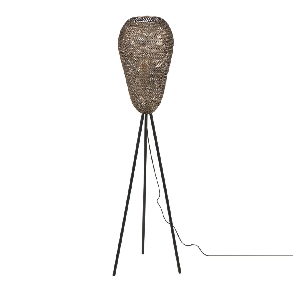 Lampada da terra treppiede rete E27 140cm ZIVA Trio