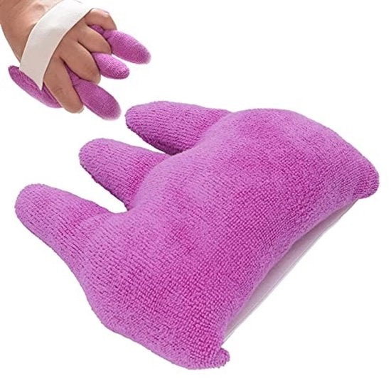 Cuscino per contrattura delle dita con separatore per dita - Cintura elastica - Aiuto per le dita - Per contrattura - Sostegno e comfort - Aiuto per le dita