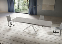 Tavolo Allungabile 200/460x90 cm Niket Cashmere Gambe Bianche