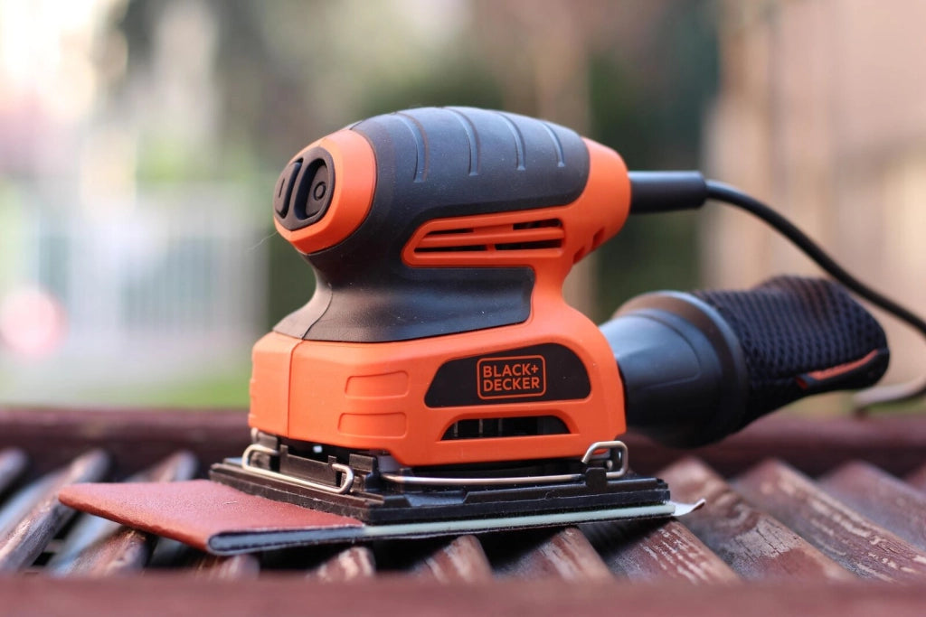 Black & Decker KA401LA Levigatrice orbitale 14000 Giri/min Nero, Arancione