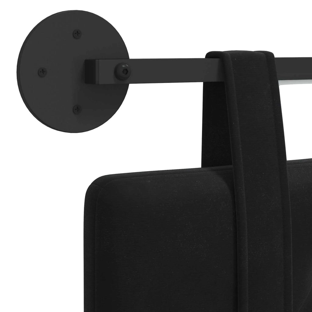 Testiera | Testata sospesa Con luce LED Nero Velluto