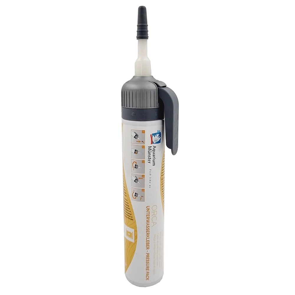 Aquarium Munster Orca Pressure Pack 315gr - Silicone subacqueo Nero con tubetto pressurizzato
