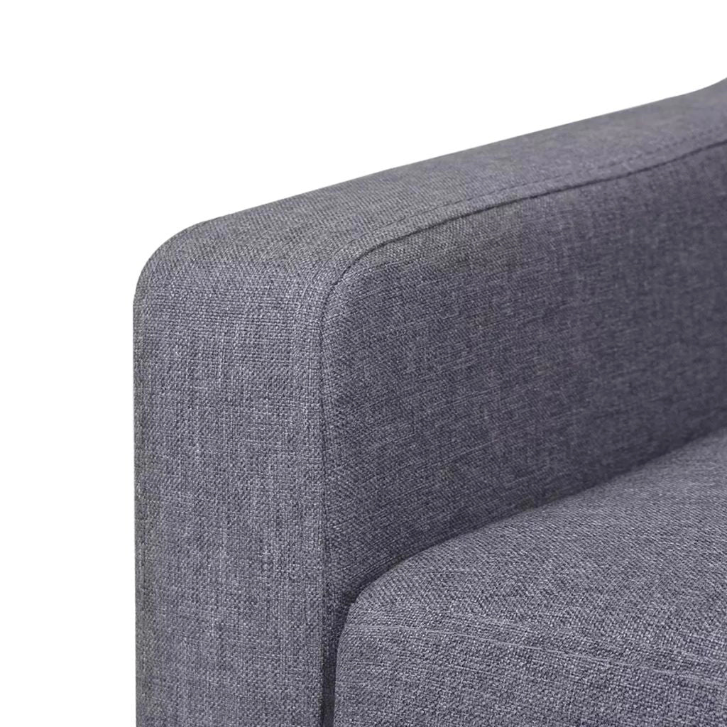 Poltrona sedia seduta lounge divano club di design soggiorno tessuto grigio 1102324