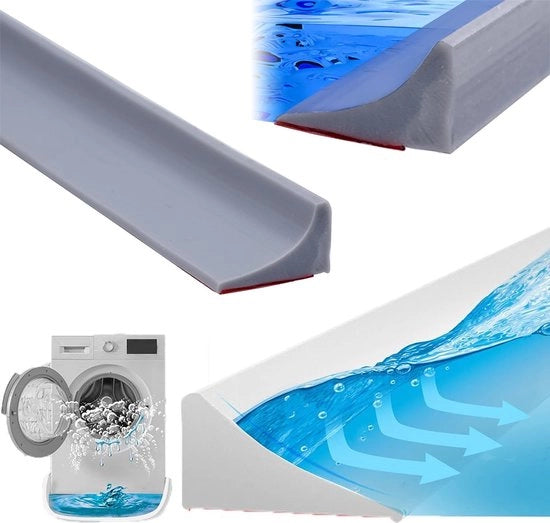 Barriera Acqua 200cm Grigio - Doccia - Doccia Doppio - Doccia Idroisolante - Compatta - Stopper Idrico - Doccia - Bagno - Laminazione - Idroisolante - Schiuma - Idrico - Anti Strisciamento Acqua - Doccia Idrostop - Doccia Ondolabile