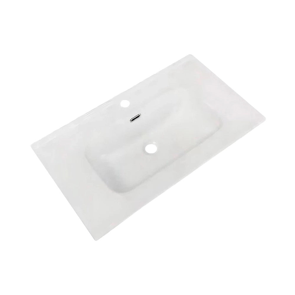 Lavabo consolle da appoggio VAS836-80 81x46.5x14 cm. bianco