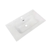 Lavabo consolle da appoggio VAS836-80 81x46.5x14 cm. bianco