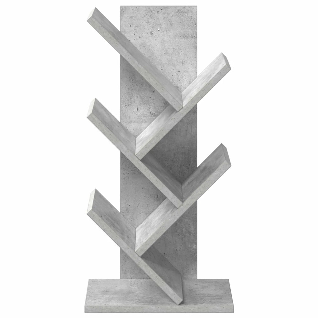 Libreria ad Albero 4 Ripiani 30 x 18 x 60 cm Grigio Cemento 8012367
