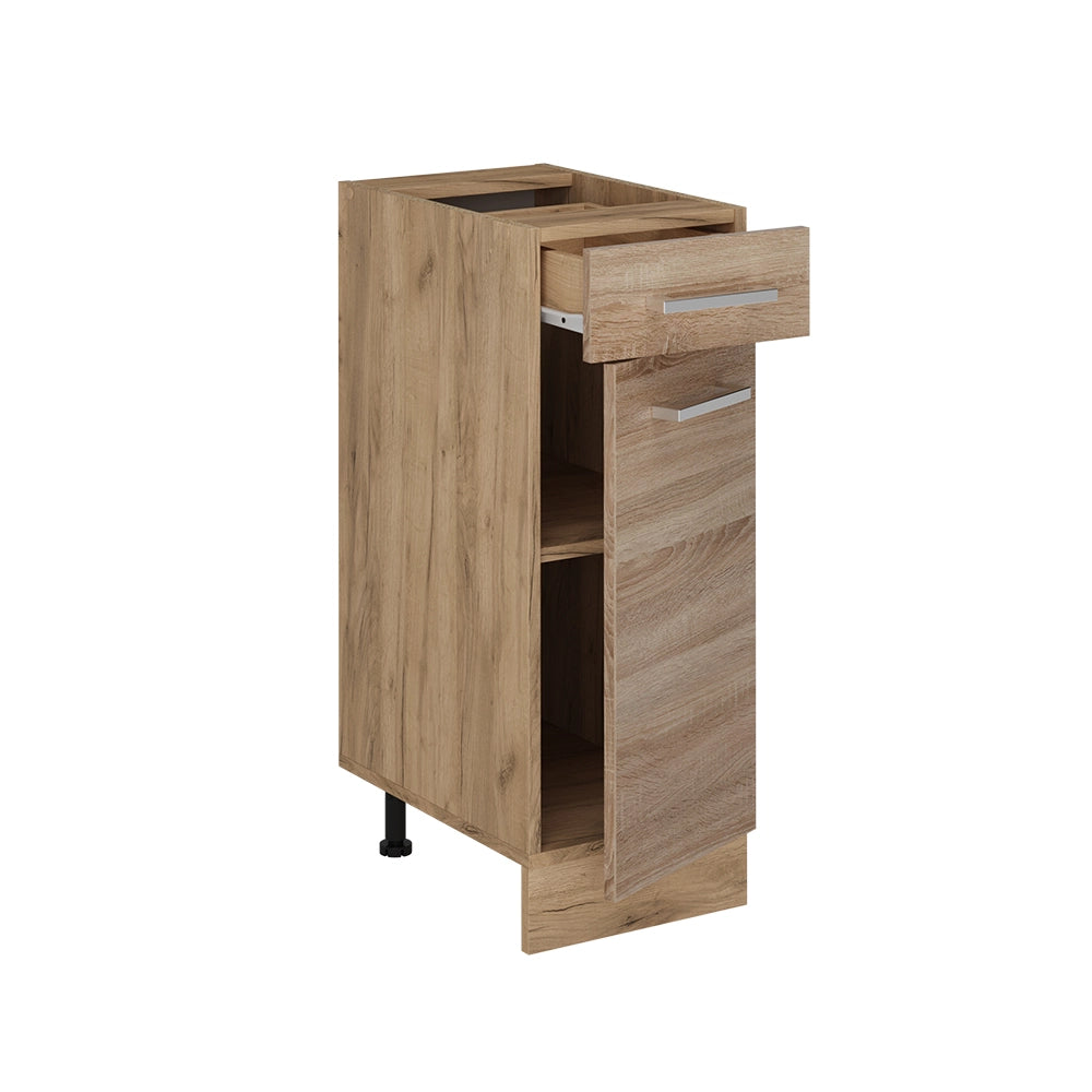 Mobiletto base per cucina R-Line Sonoma/Rovere dorato 30 cm PL Marmo Vicco