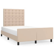 Letto matrimoniale | Letto per adulti | Giroletto con Testiera Cappuccino 120x200 cm in Similpelle