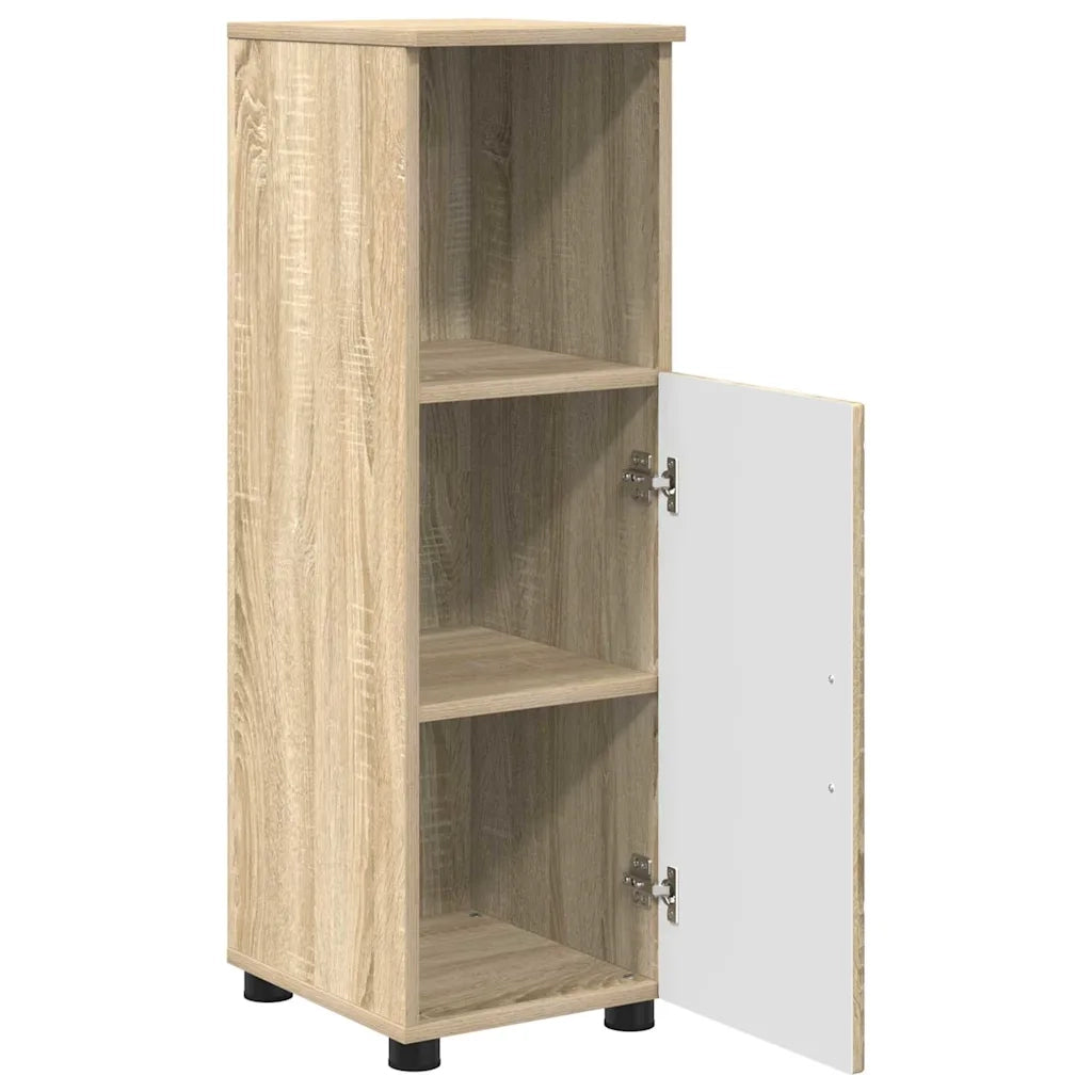 Set di mobili per il bagno con cassetto 3 pcs Rovere Sonoma