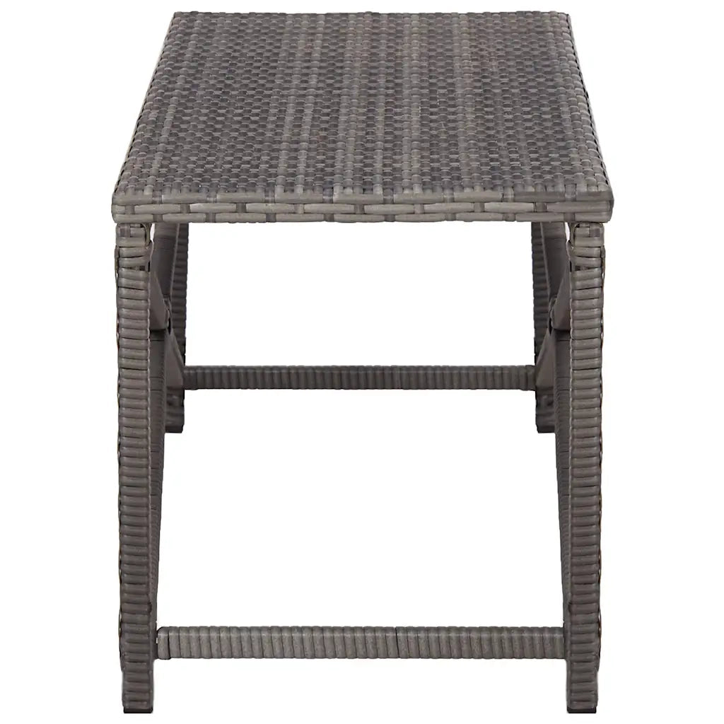 Panchina da Giardino | Panca da Giardino 120 cm in Polyrattan Grigio