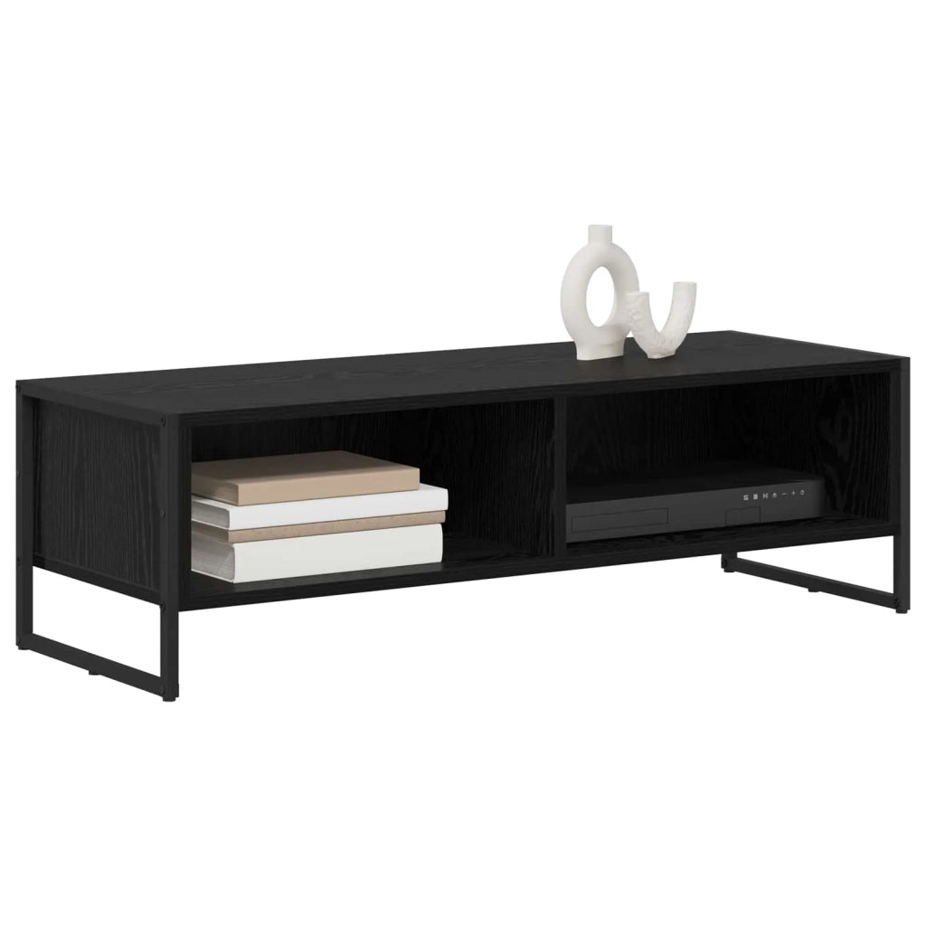 Mobile TV 100 x 36.5 x 30.5 cm Rovere Nero Legno multistrato