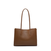 Borsa a tracolla da donna in vera pelle, marrone