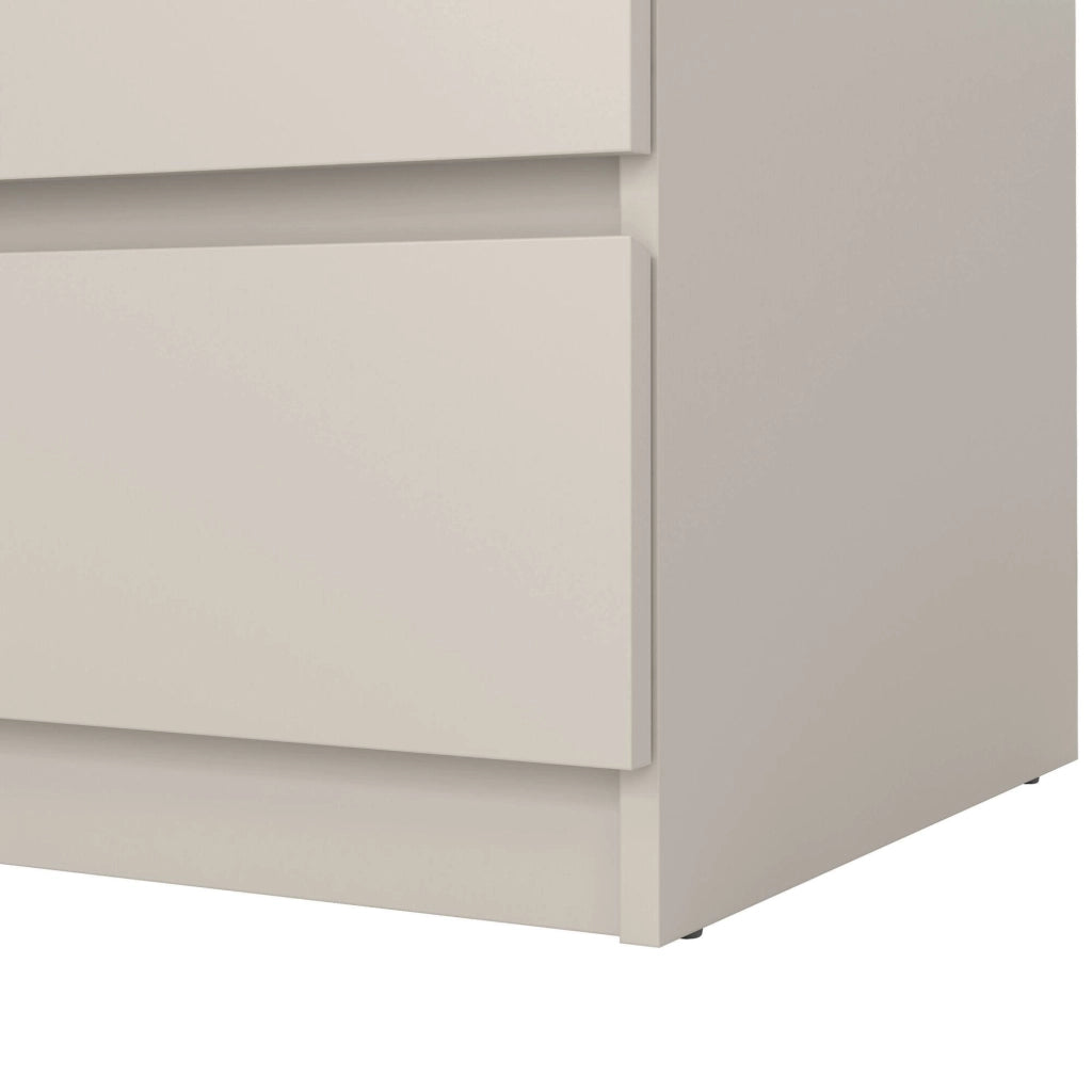 Cassettiera Vistara, settimino multiuso con 3 cassetti, comò elegante per camera da letto, 77x50 h70 cm, Beige